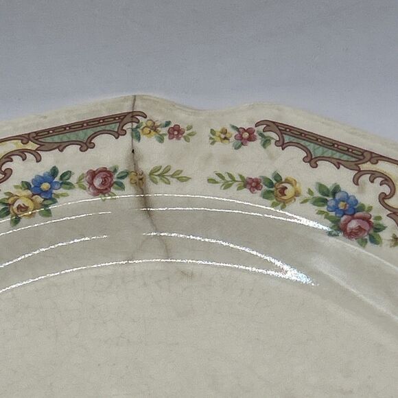 Antique 1930’s Mt Clemens MILDRED Casserole Covered Vegetable Dish And Plate - Picture 14 of 16